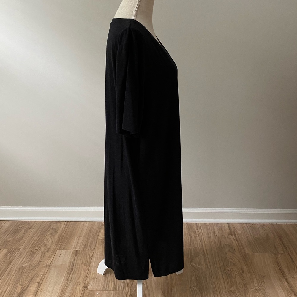 Charcoal Gray T Shirt Dress - Picture 4 of 8